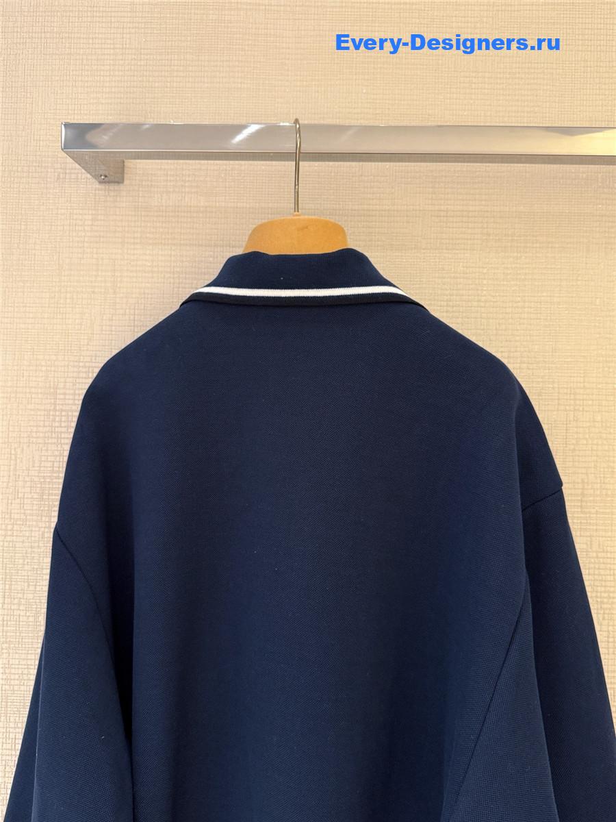 Miu Miu Navy Technical Blouson Jacket