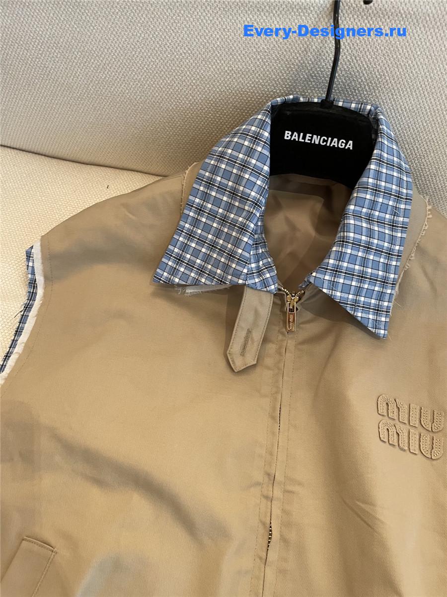 Miu Miu Khaki Vest Jacket