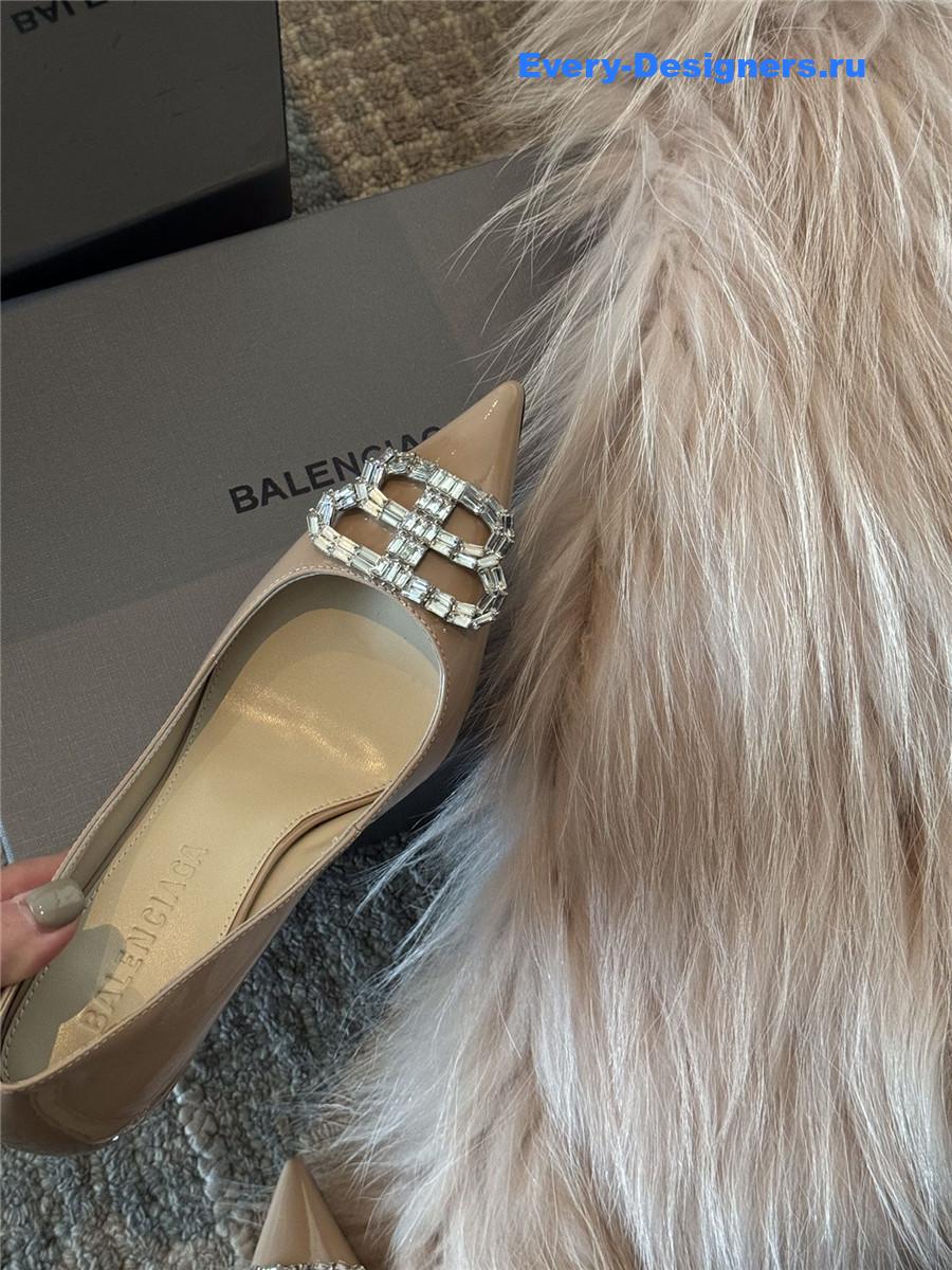 Ba1en*iaga beige bb knife pumps