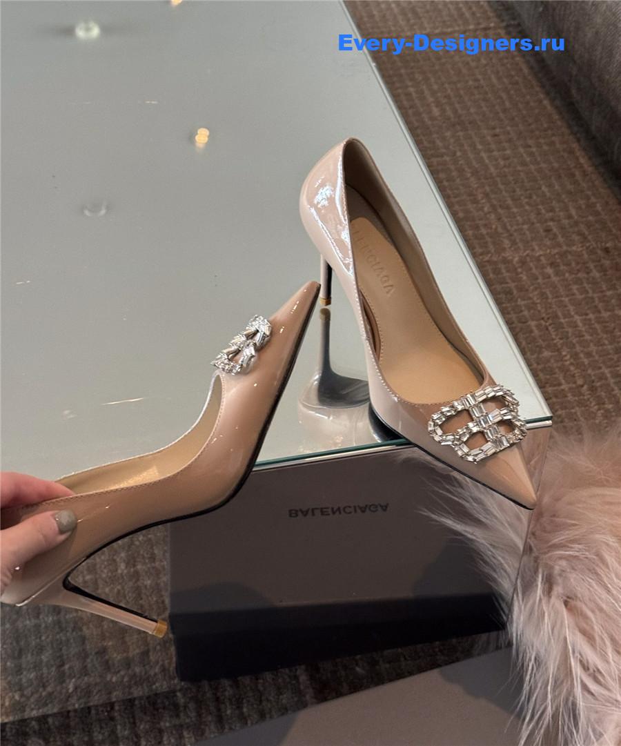 Ba1en*iaga beige bb knife pumps