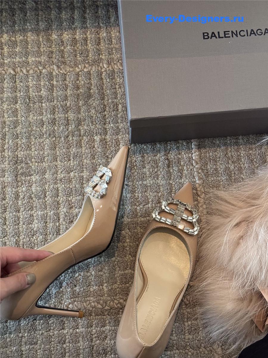 Ba1en*iaga beige bb knife pumps