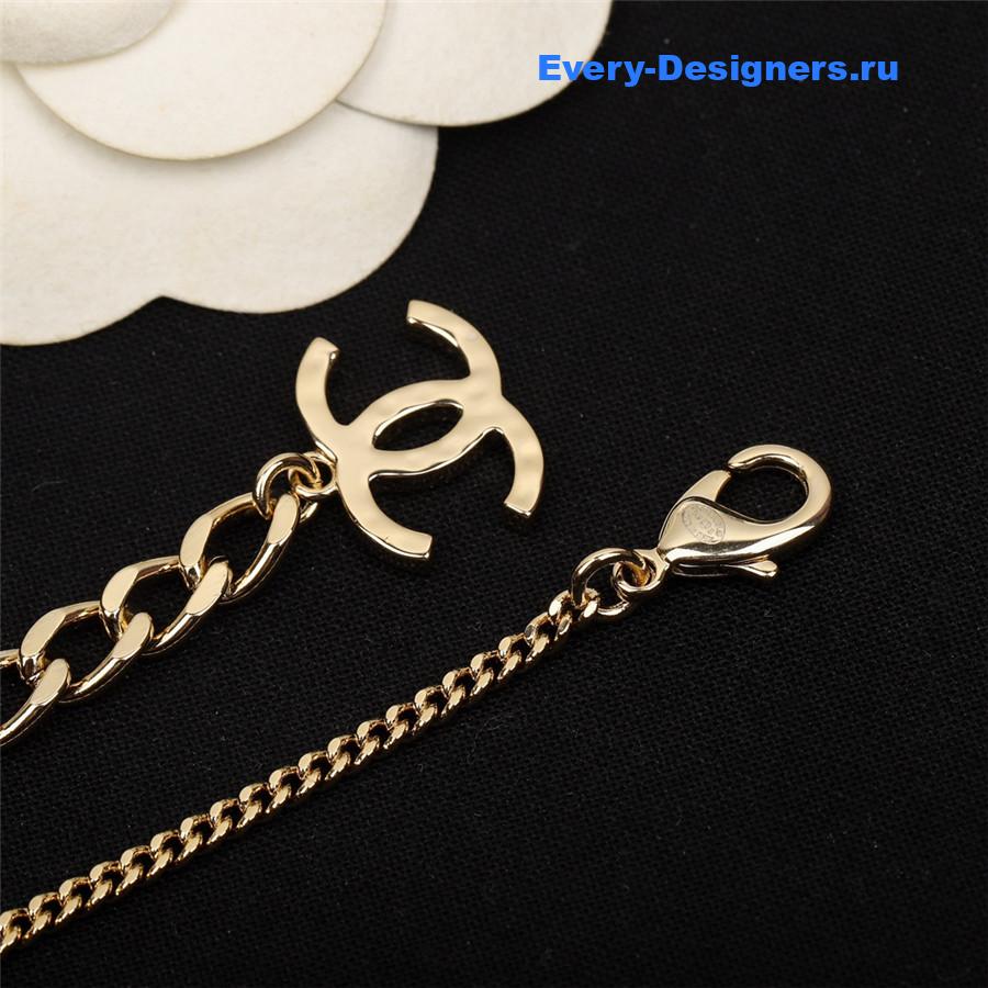 Ch**el cc leaf necklace