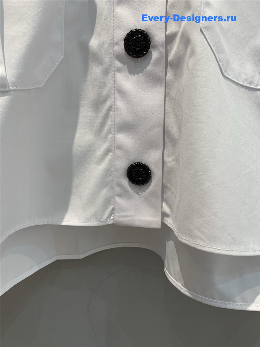 Ch**el white classic logo shirt
