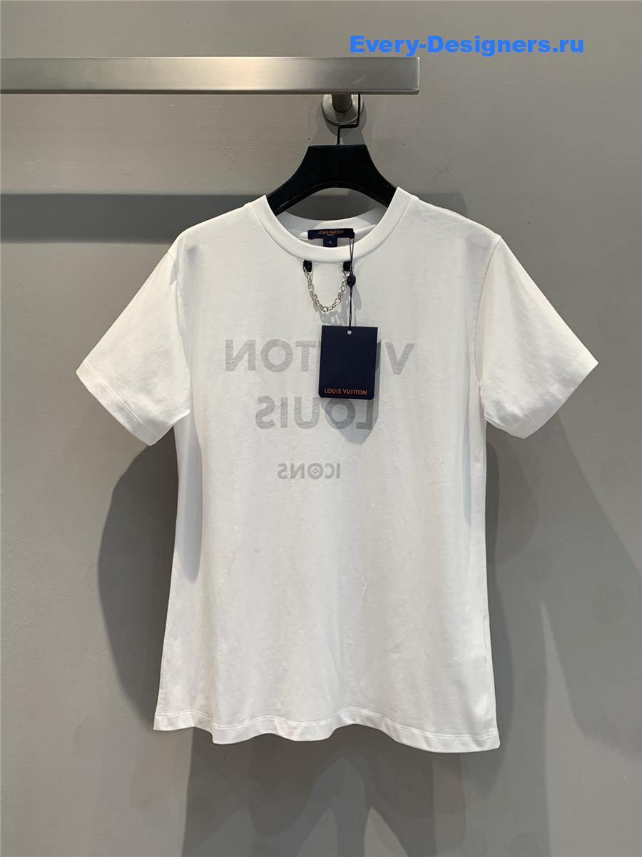 l0vis Vvtt0n white logo t-shirt