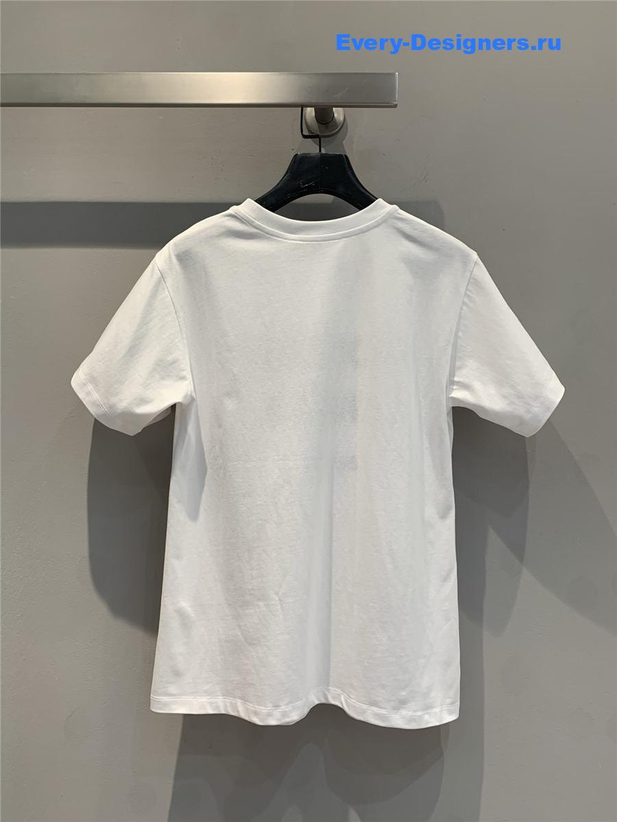 l0vis Vvtt0n white logo t-shirt