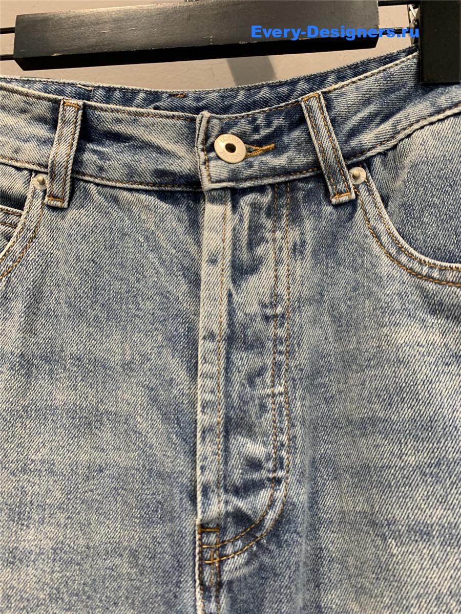 L0ew* light blue anagram jeans