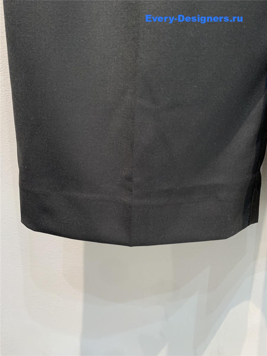 L0ew* black webbing wool trousers