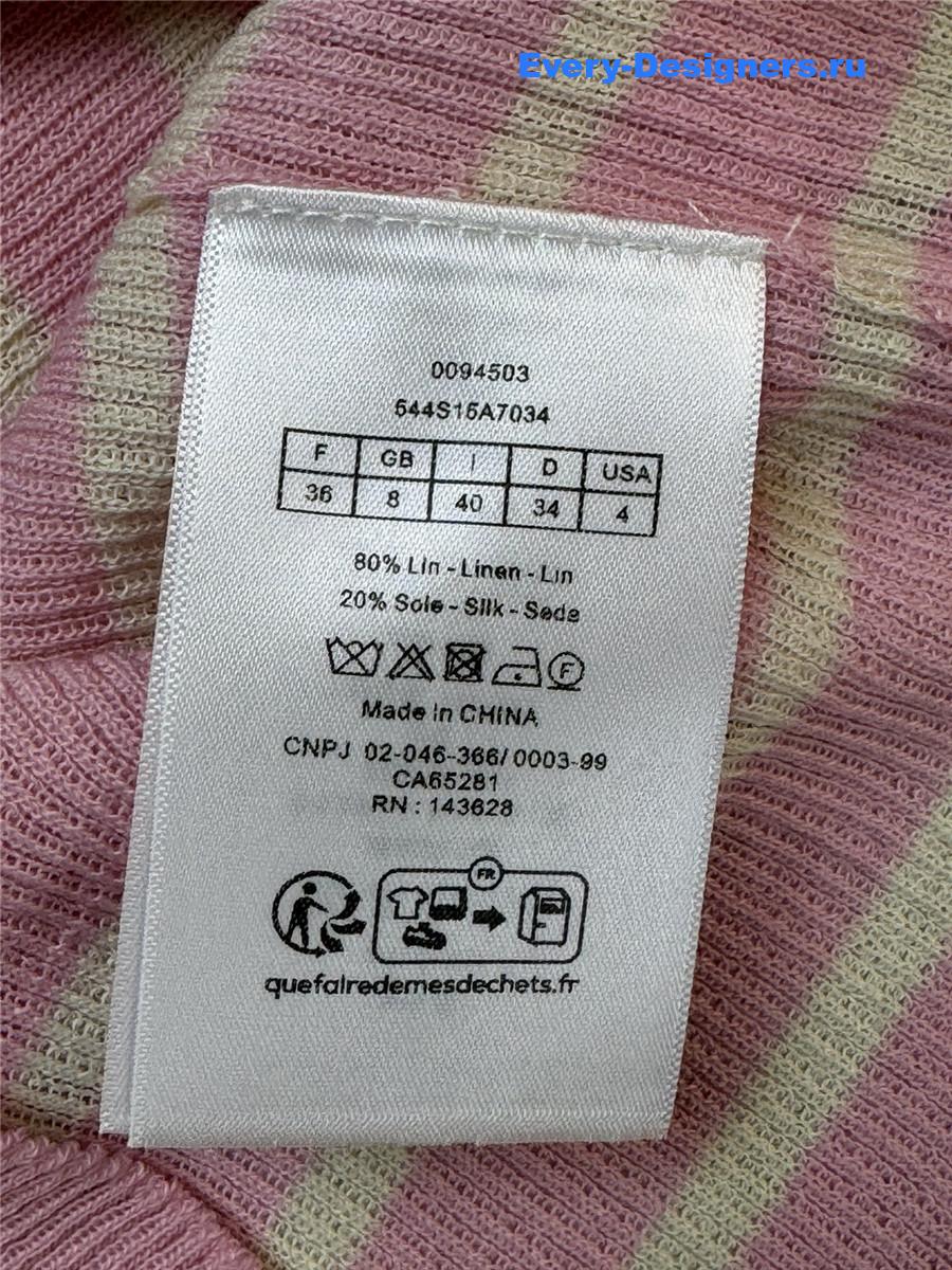 D10r pink striped top