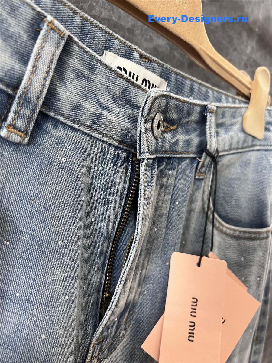 Miu Miu Rhinestone Jeans