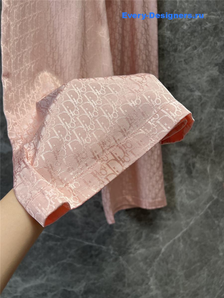 D10r bee embroidered pink trousers