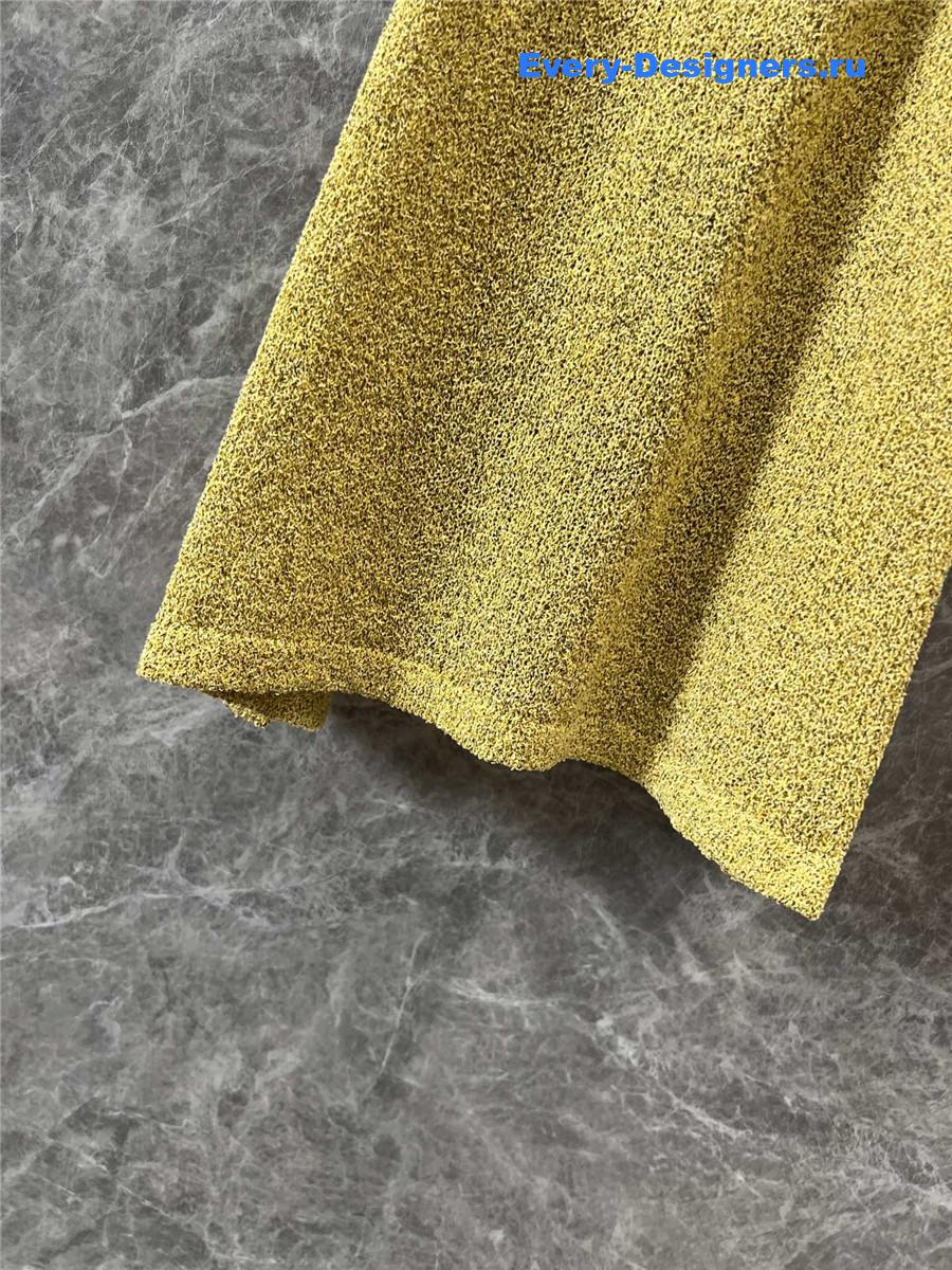 Ch**el yellow braided knit vest