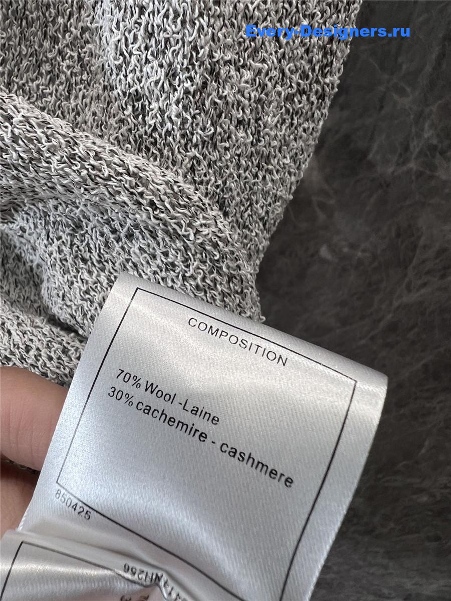 Ch**el grey braided knit vest