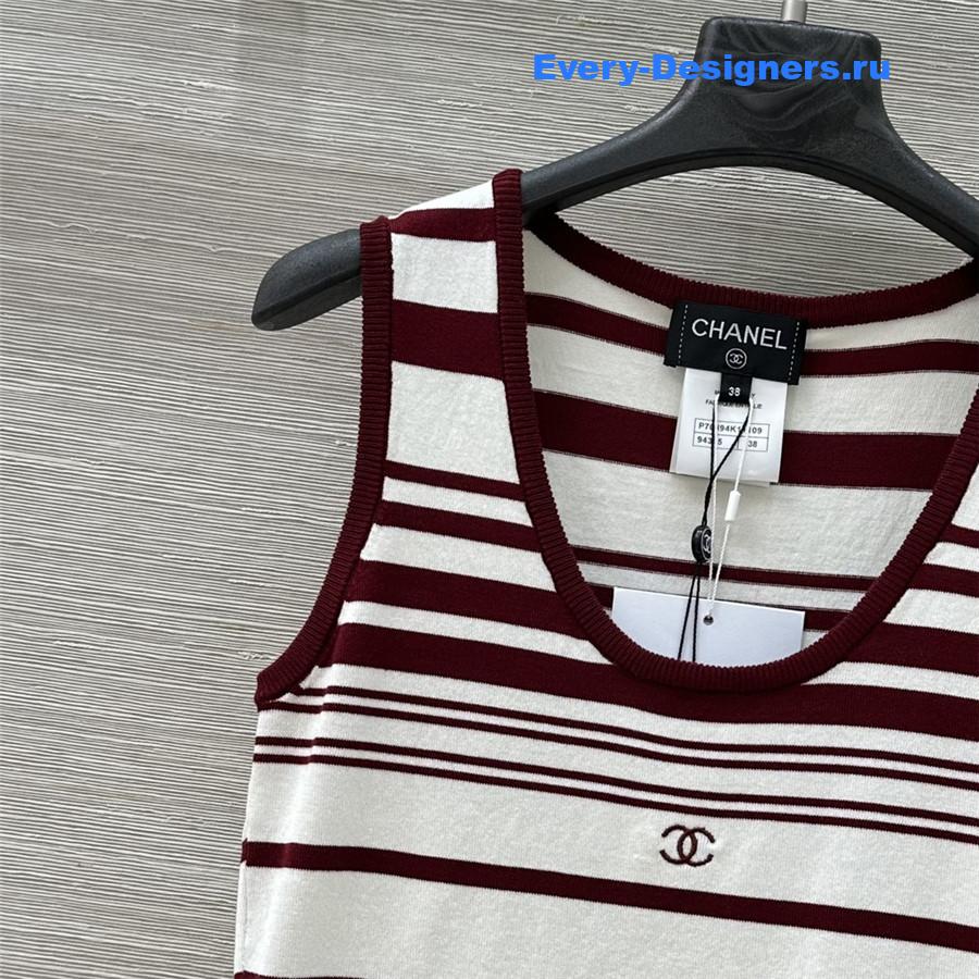 Ch**el burgundy knit vest