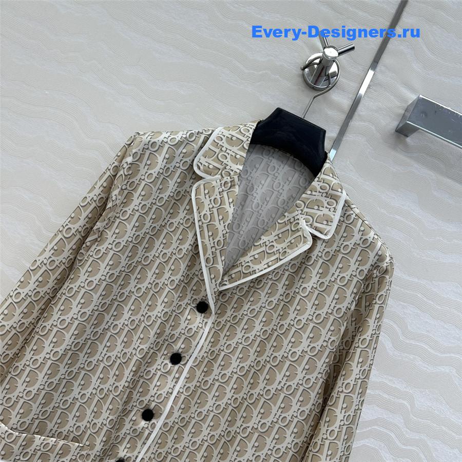 D10r oblique silk shirt