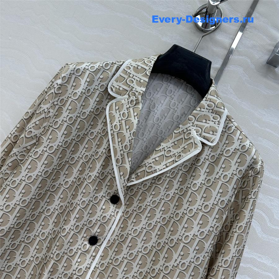 D10r oblique silk shirt