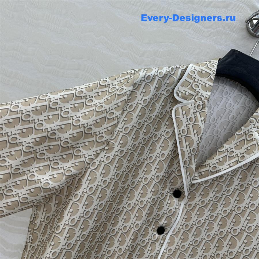 D10r oblique silk shirt