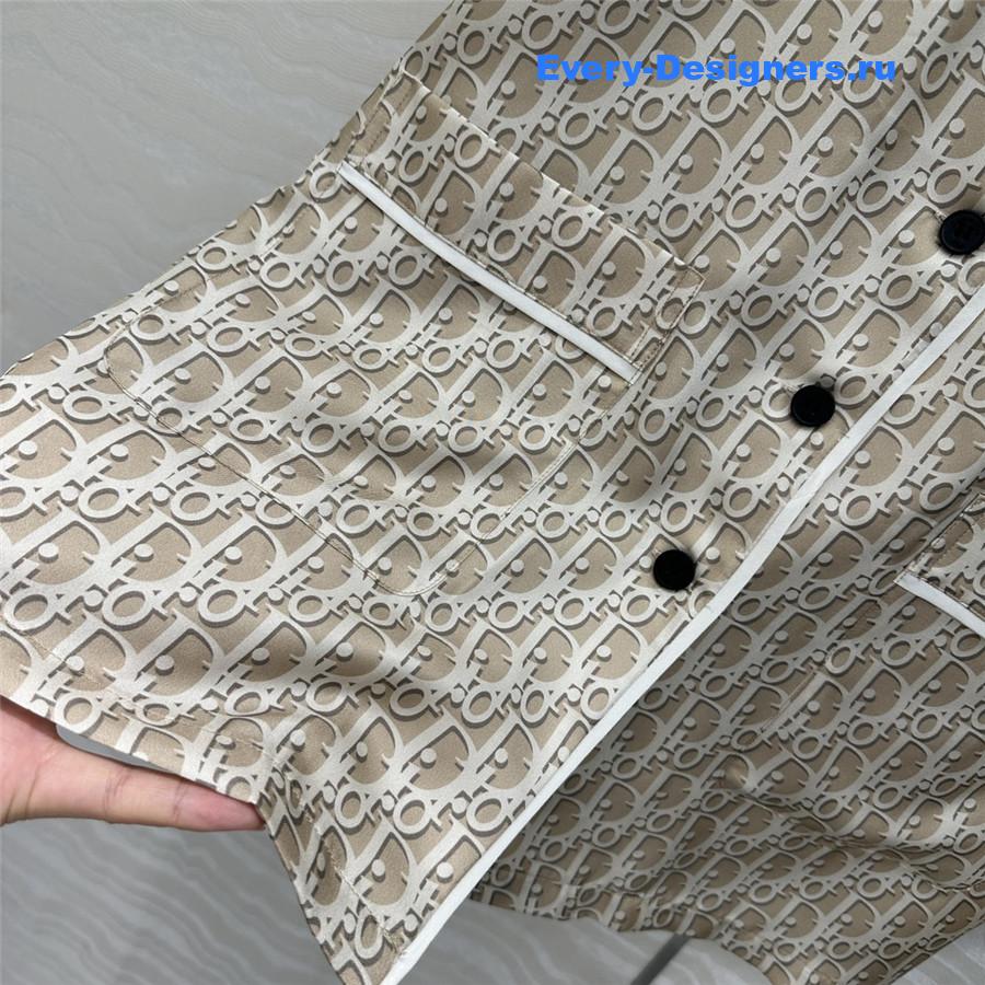 D10r oblique silk shirt