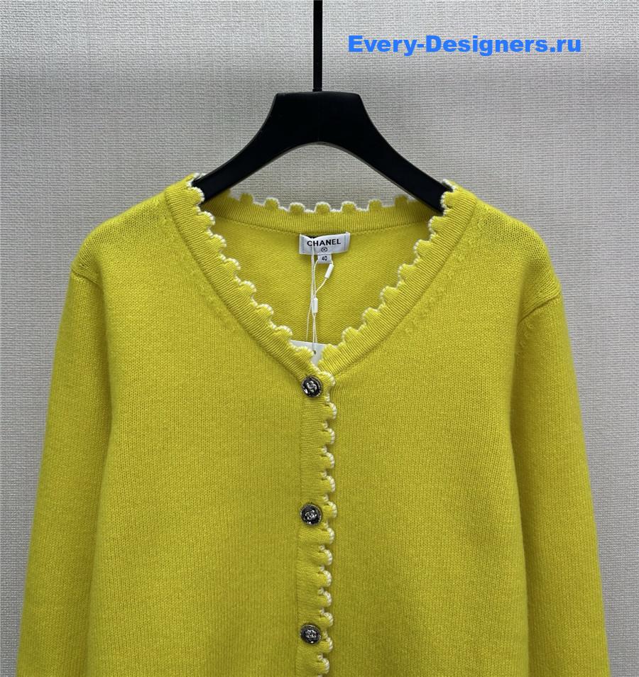 Ch**el yellow lace cardigan