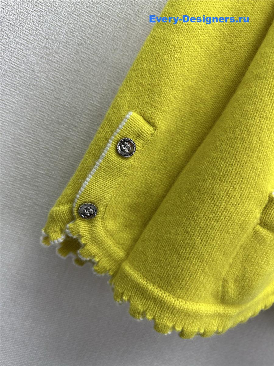 Ch**el yellow lace cardigan