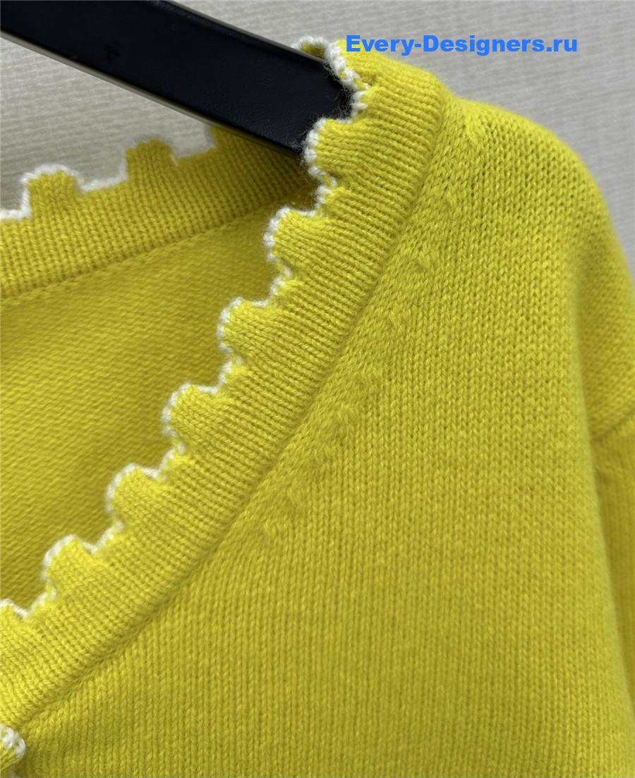 Ch**el yellow lace cardigan