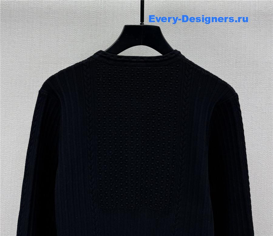 Ch**el jacquard knit cardigan