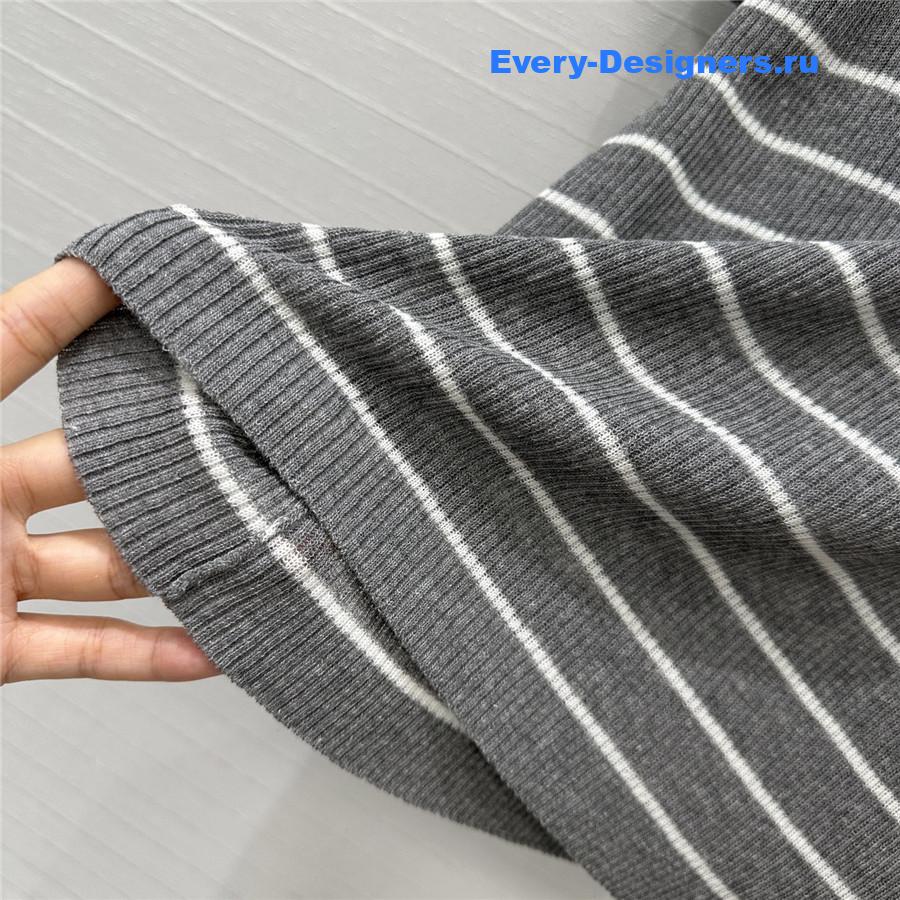 D10r logo jacquard knit top