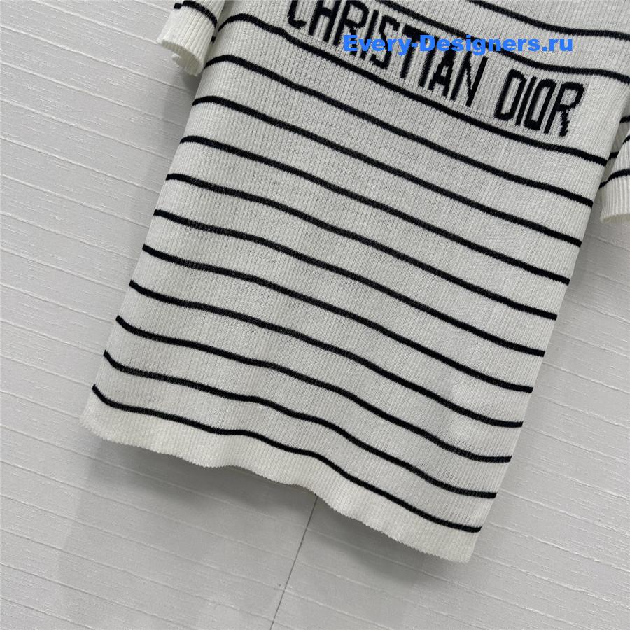 D10r white linen knit top