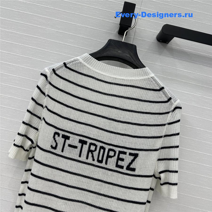 D10r white linen knit top