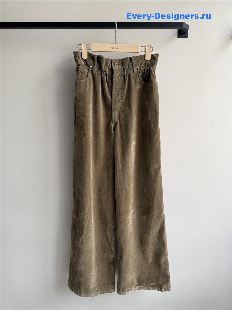 Miu Miu Brown Velvet Jeans