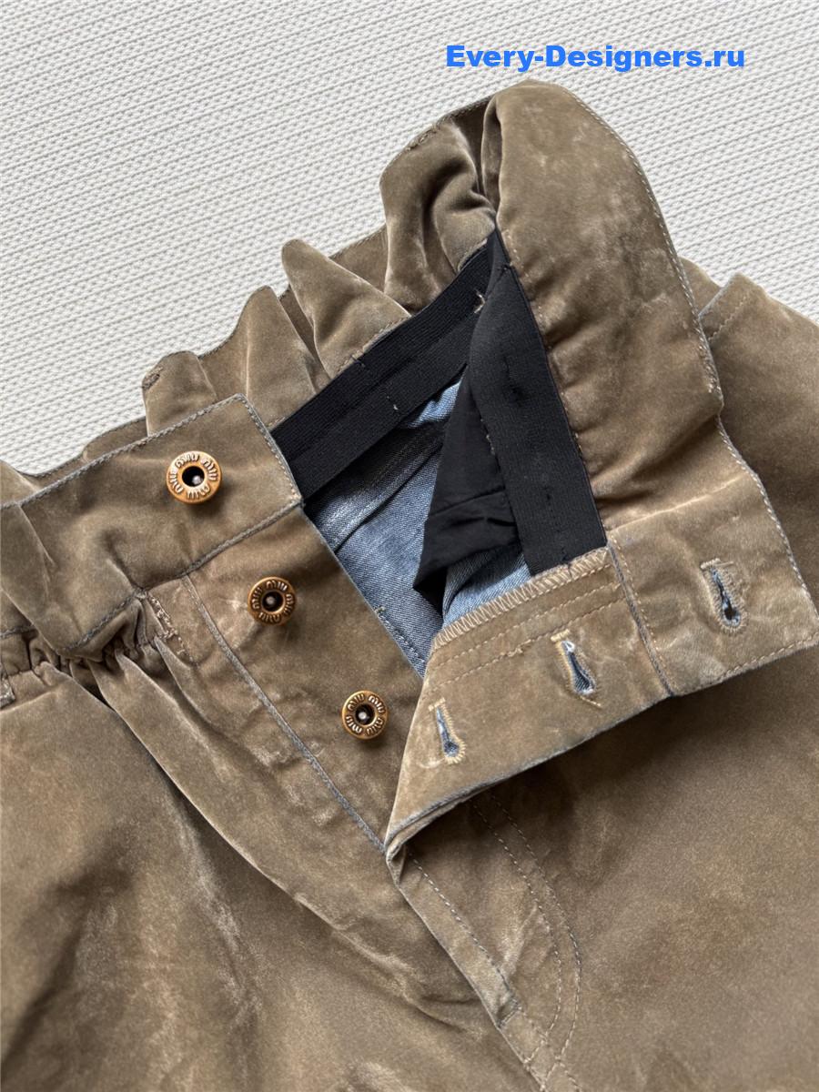 Miu Miu Brown Velvet Jeans