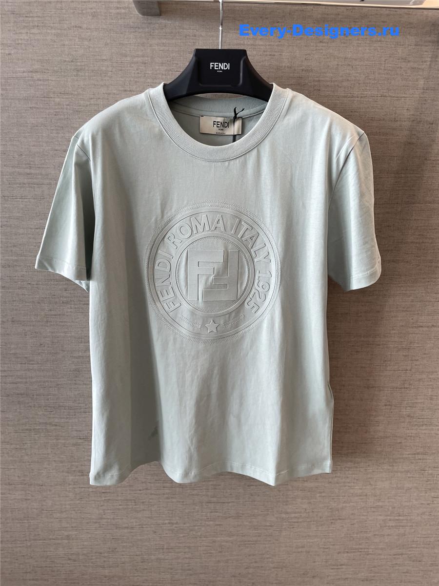 F**di ff light green crew neck short sleeves