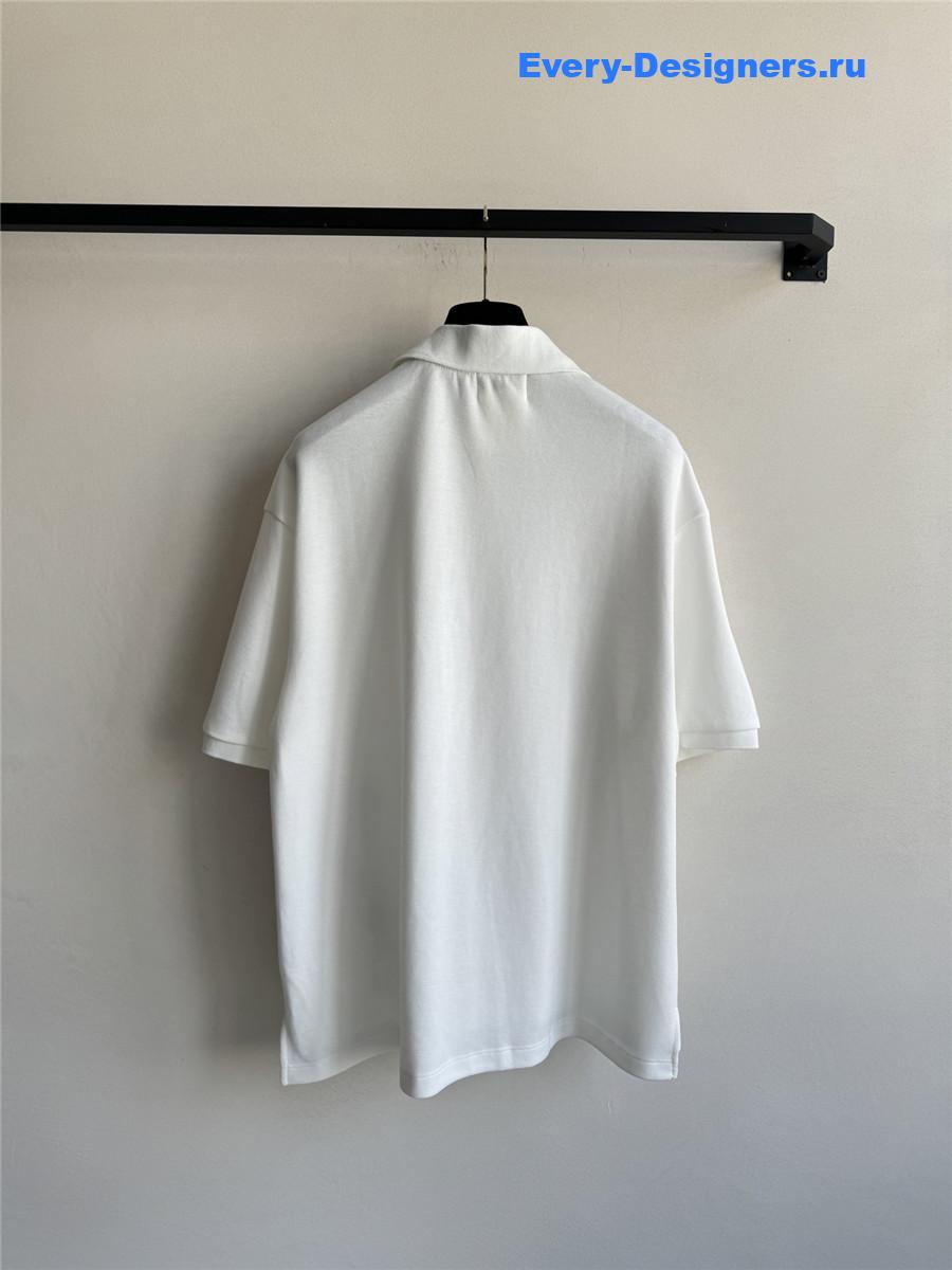 Ch**el beaded logo polo shirt