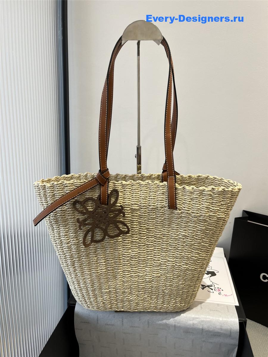 L0ew* straw beach tote bag
