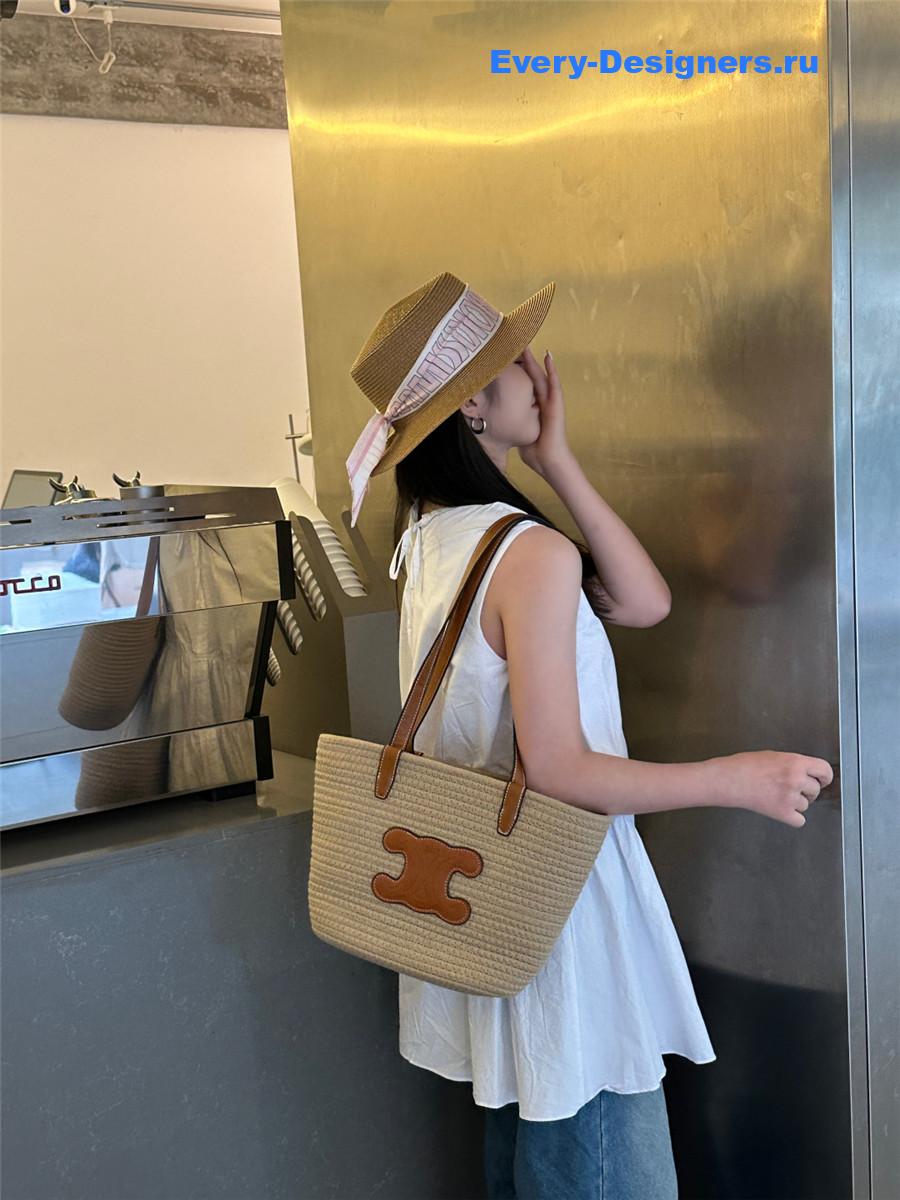 Ce1i*e straw raffia bag