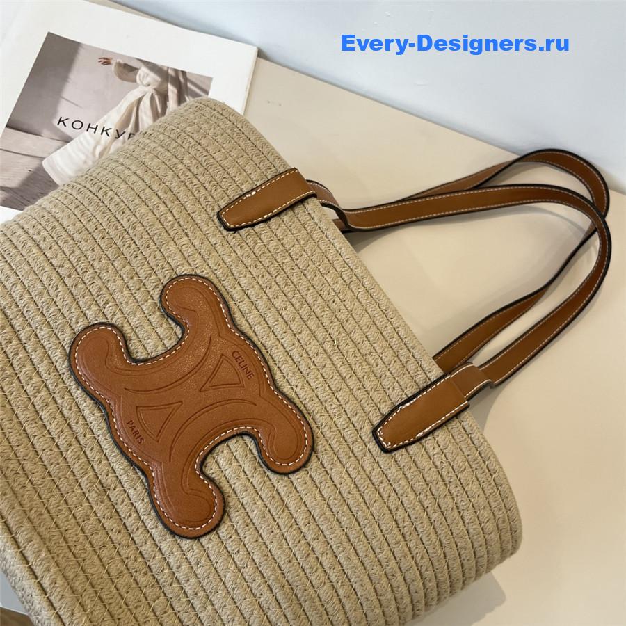 Ce1i*e straw raffia bag