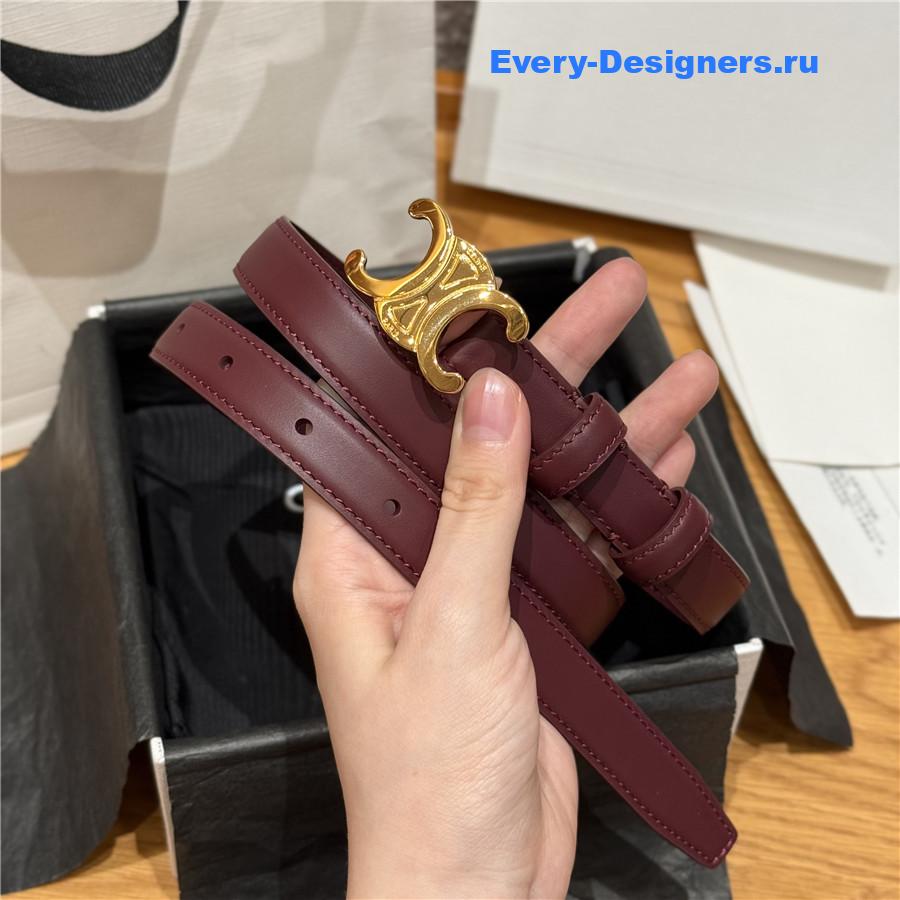Ce1i*e arc de triomphe burgundy belt