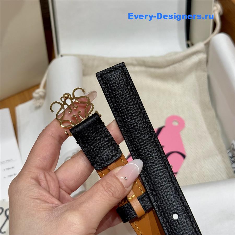 L0ew* black calfskin belt
