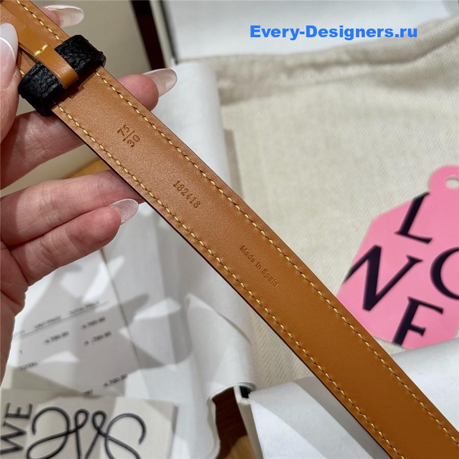L0ew* black calfskin belt