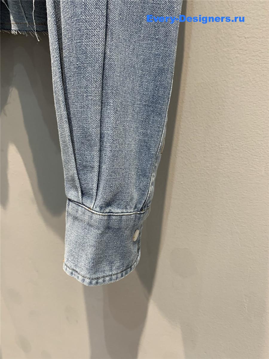 Miu Miu Cropped Denim Shirt