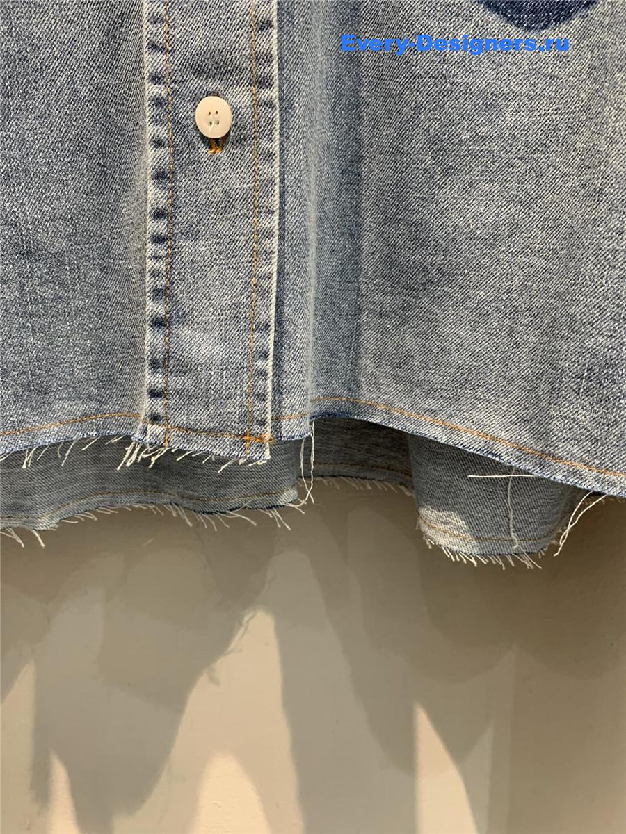Miu Miu Cropped Denim Shirt