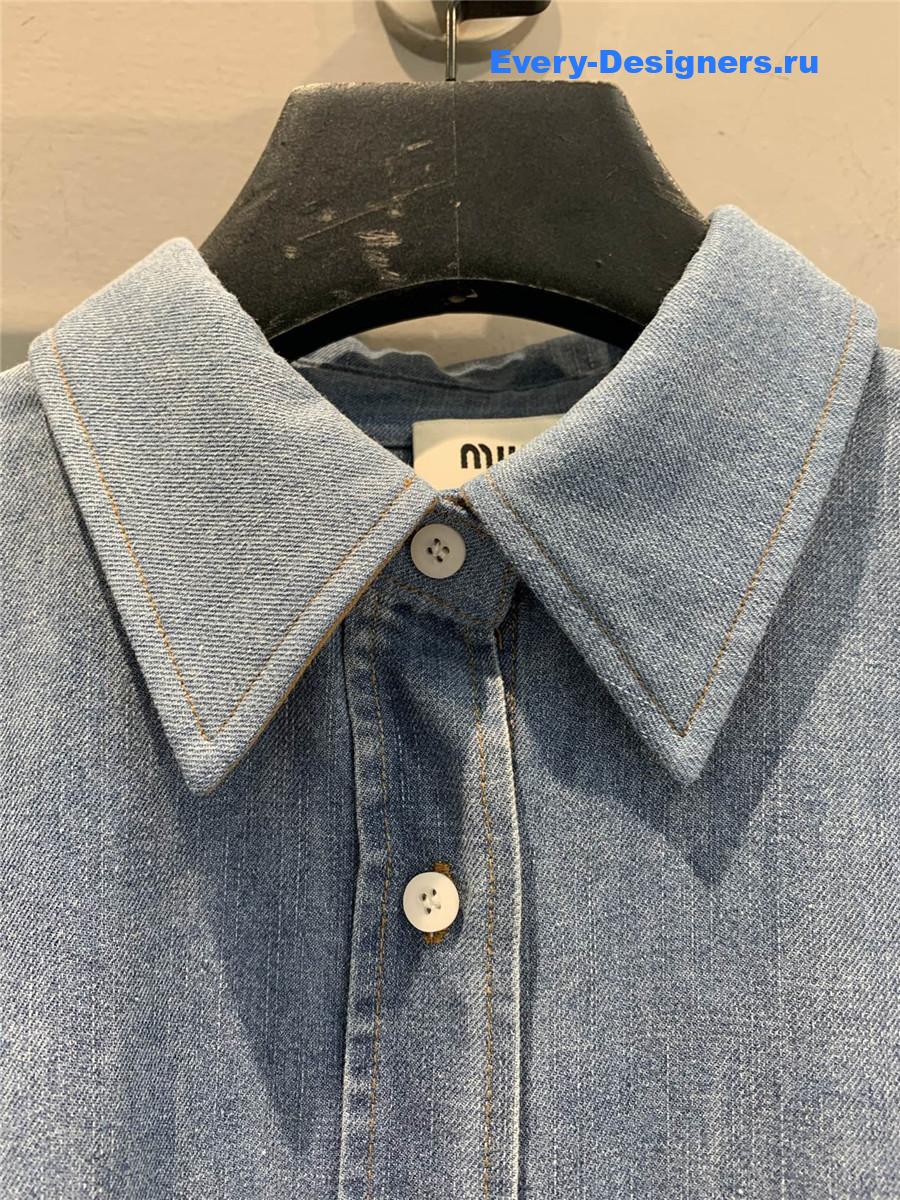 Miu Miu Light Blue Denim Shirt
