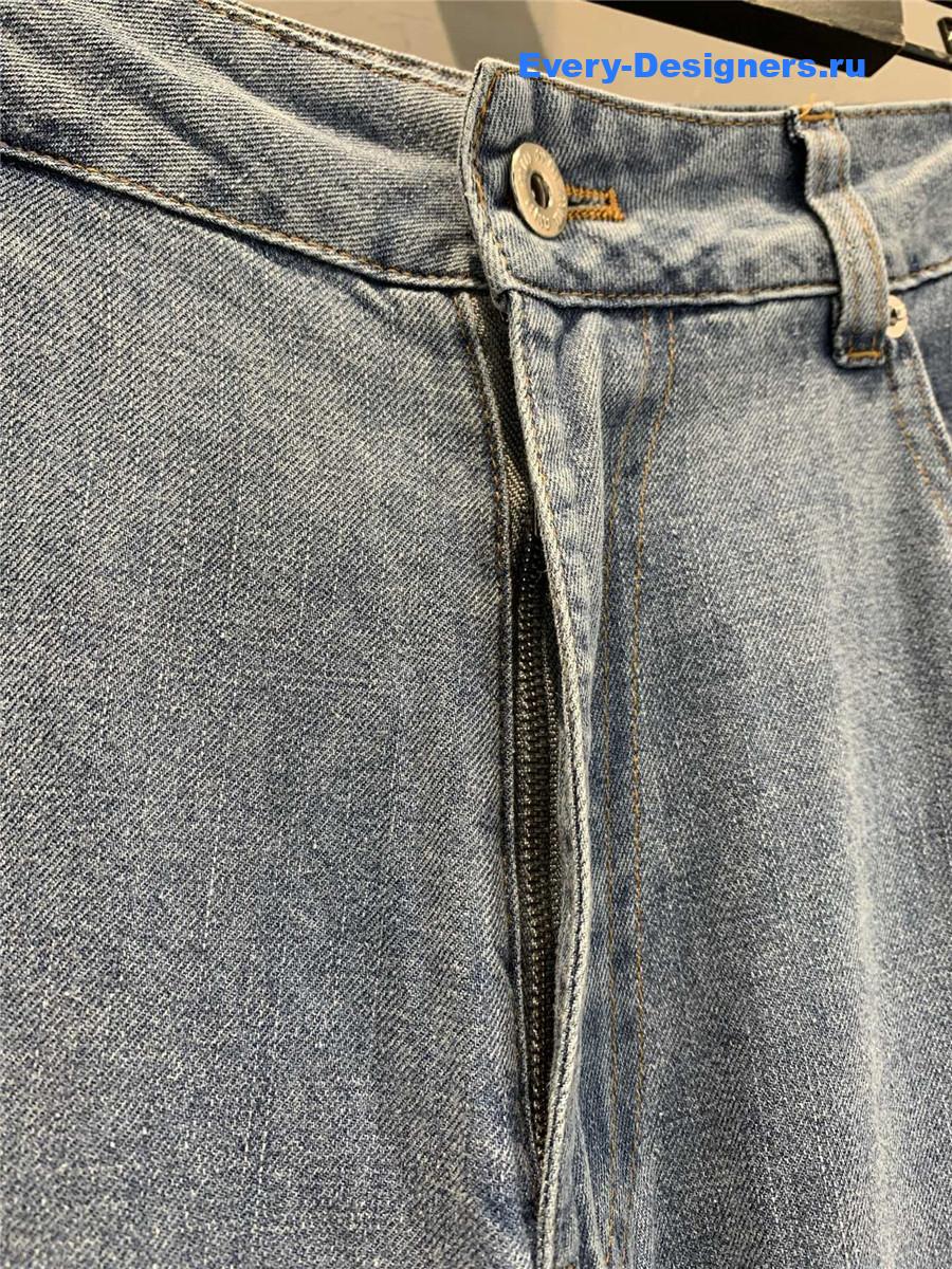 Miu Miu Light Blue High-Waist Jeans