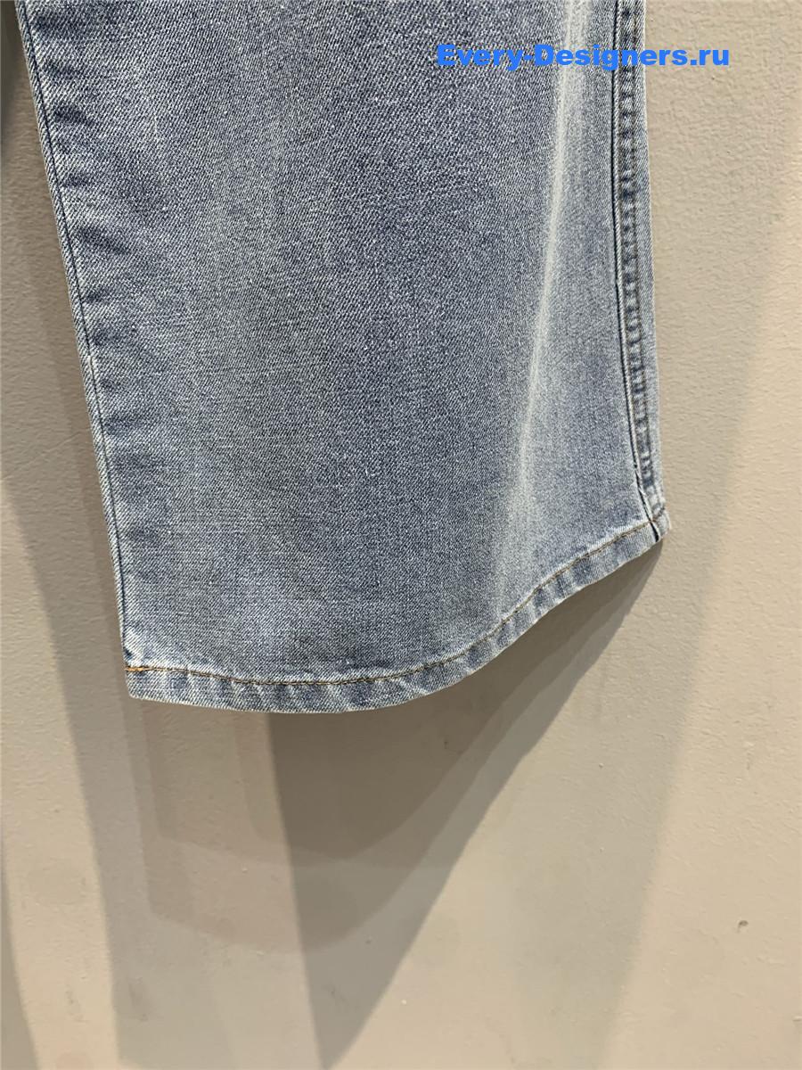 Miu Miu Light Blue High-Waist Jeans