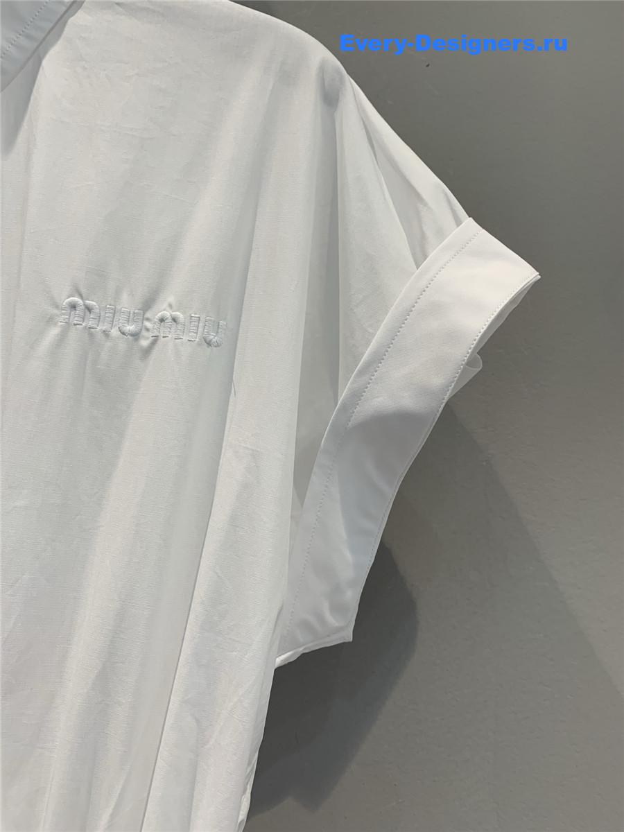 Miu Miu White Shirt Dress