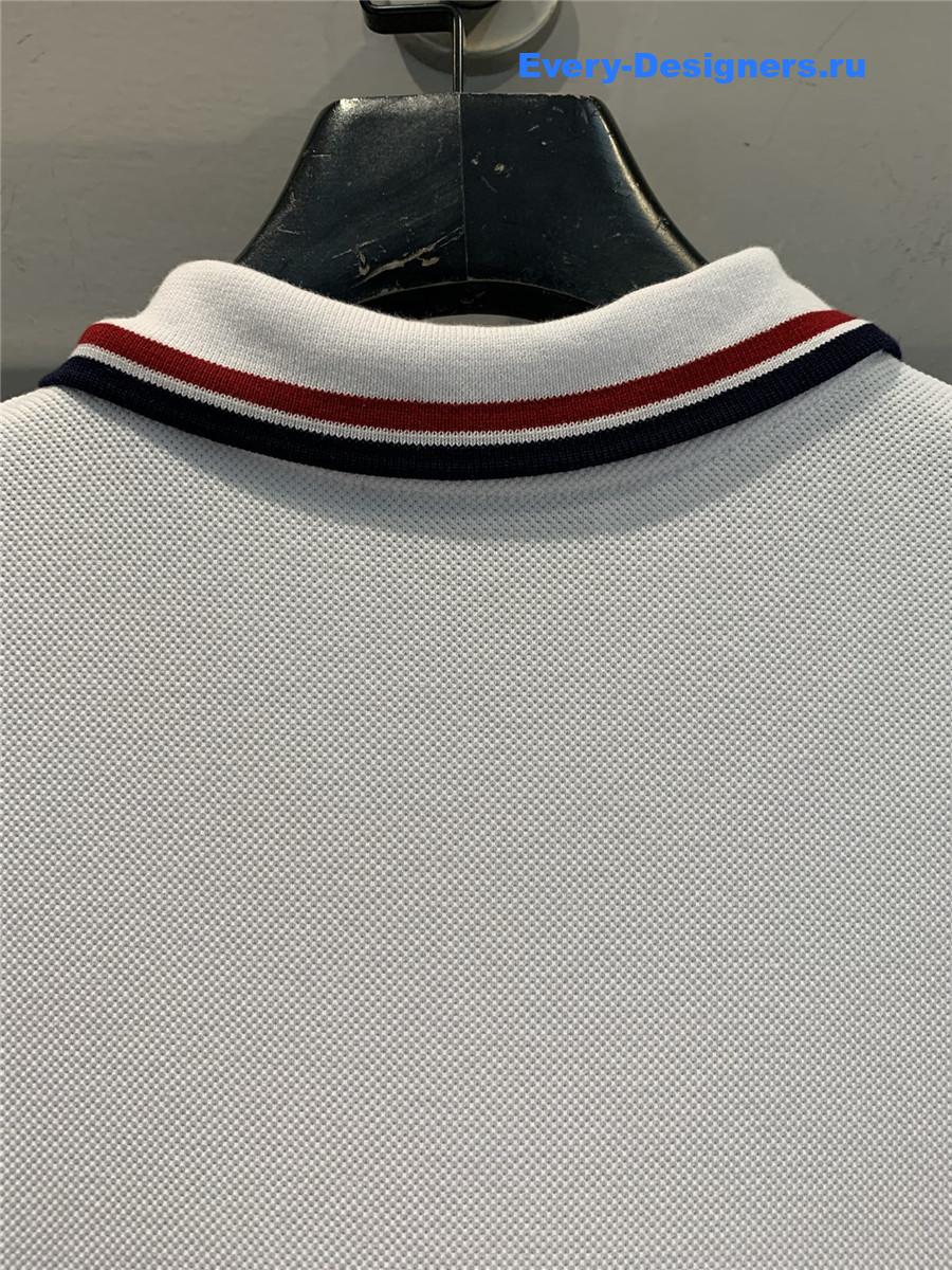 D10r vibe polo knit minidress in white