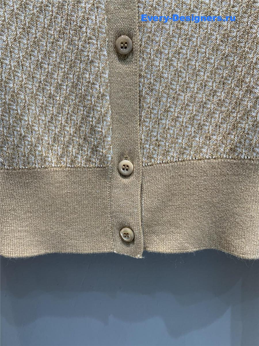 F**di ff-jacquard cardigan brown