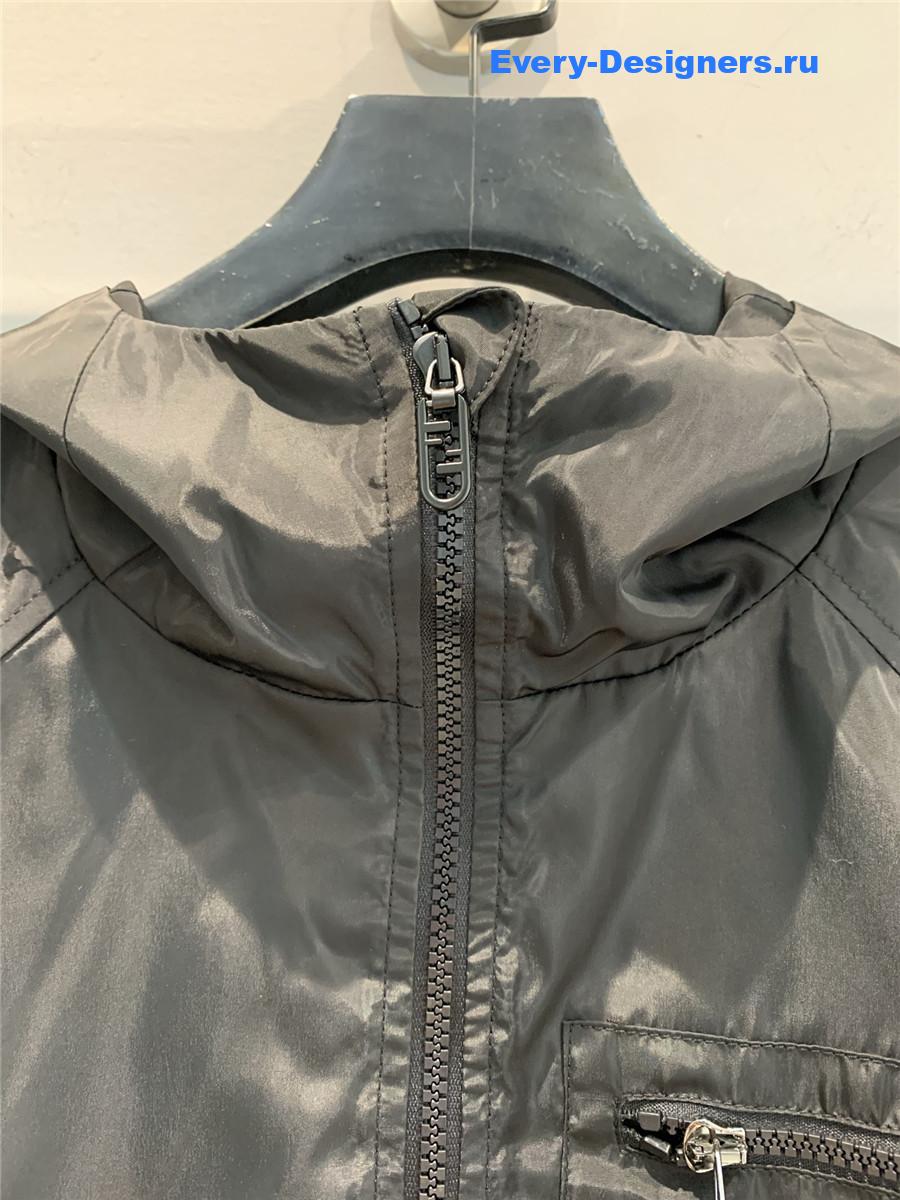 F**di logo-print jacket black