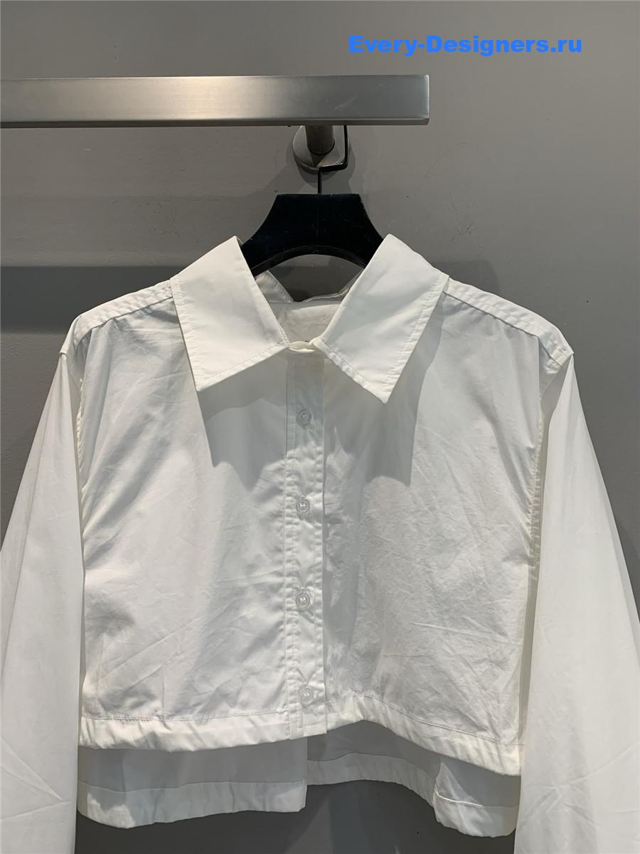 A1exa*der wang white cropped shirt