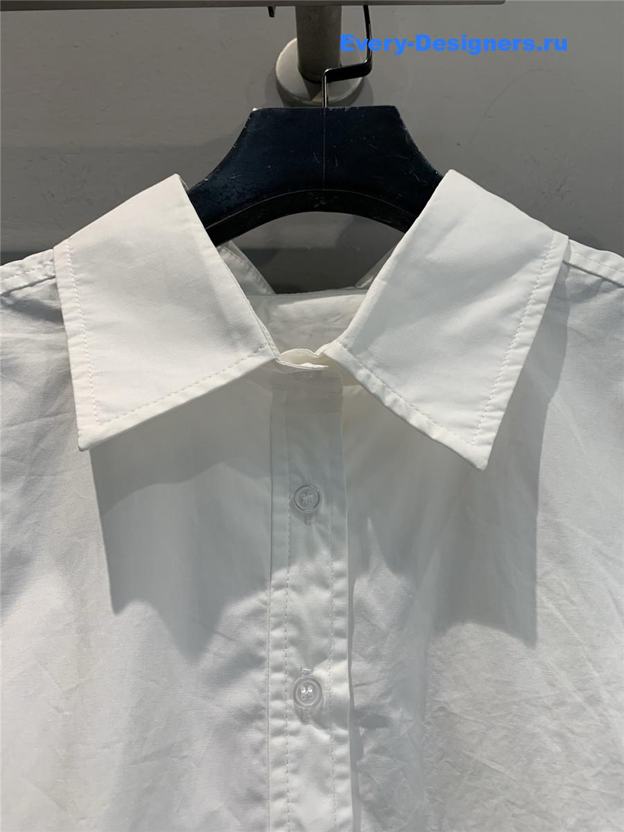 A1exa*der wang white cropped shirt