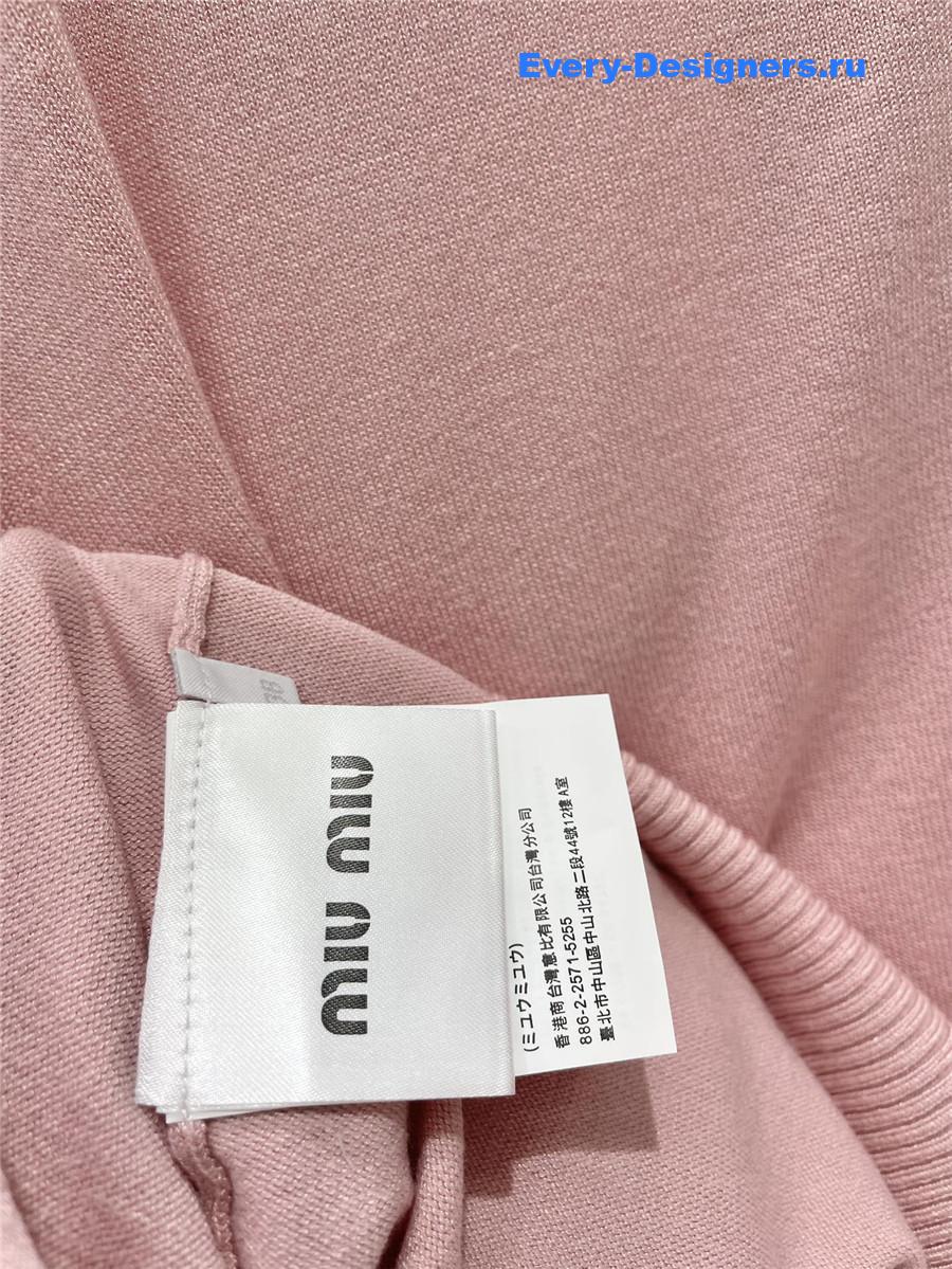 Miu Miu Pink Polo Sweater